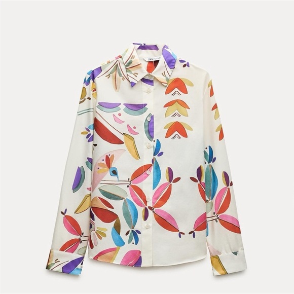 Zara Cotton Spring Print PJ Set - Picture 2 of 11